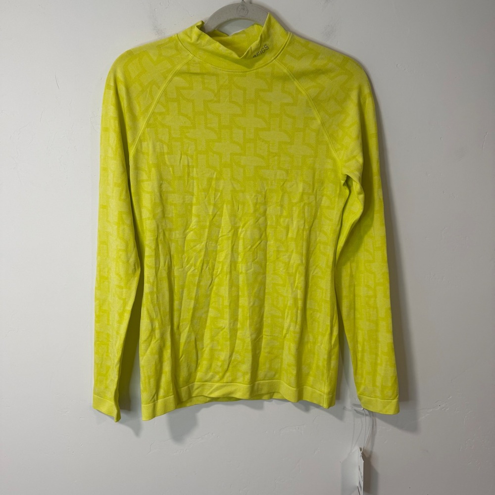 Figs Long Sleeve Tee in Neon Yellow